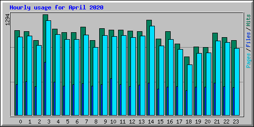 Hourly usage for April 2020