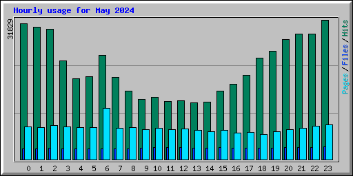 Hourly usage for May 2024