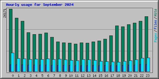 Hourly usage for September 2024